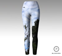 Scenic Mountain With Trees Legging